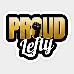 Proud Lefty logo - The left-handed Sticker